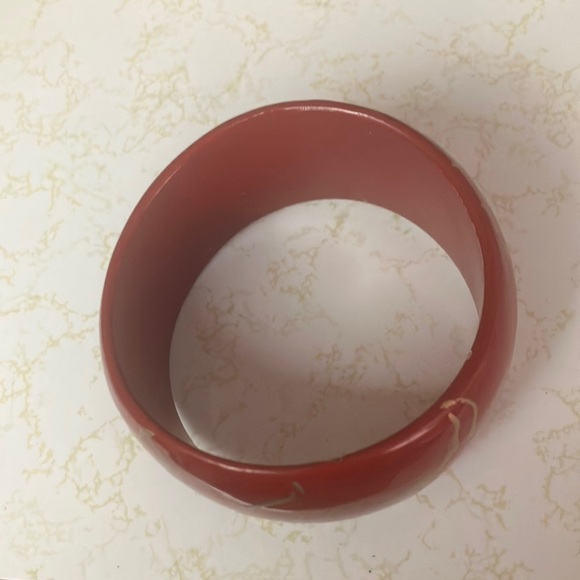 Red Bangle Bracelet - Picture 2 of 2